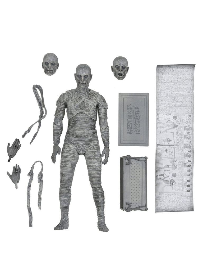 Mummy Ultimate Universal Monsters 7" Figure (Black & White) Neca