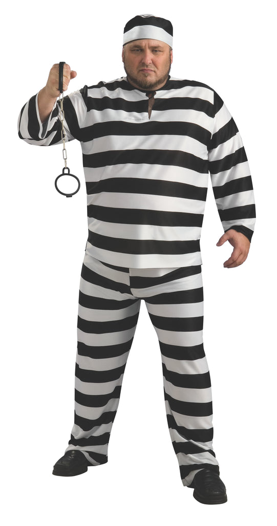 Convict Man Costume, Plus