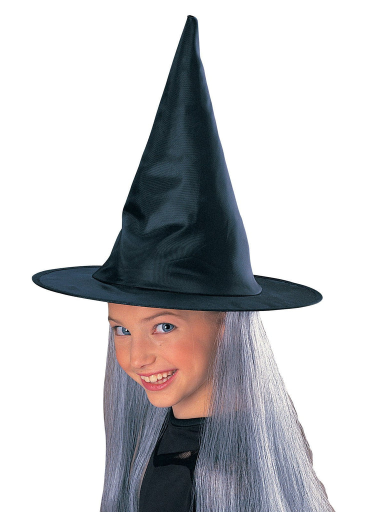 Witch Hat With Hair - Grey  - Child Rubies