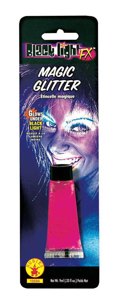 Black Lite Glitter - Pink Rubies