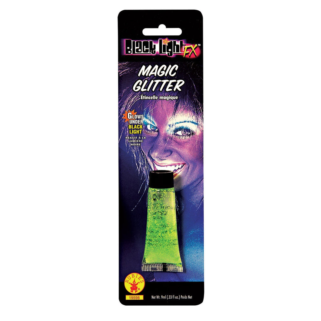 Black Lite Glitter - Green Rubies