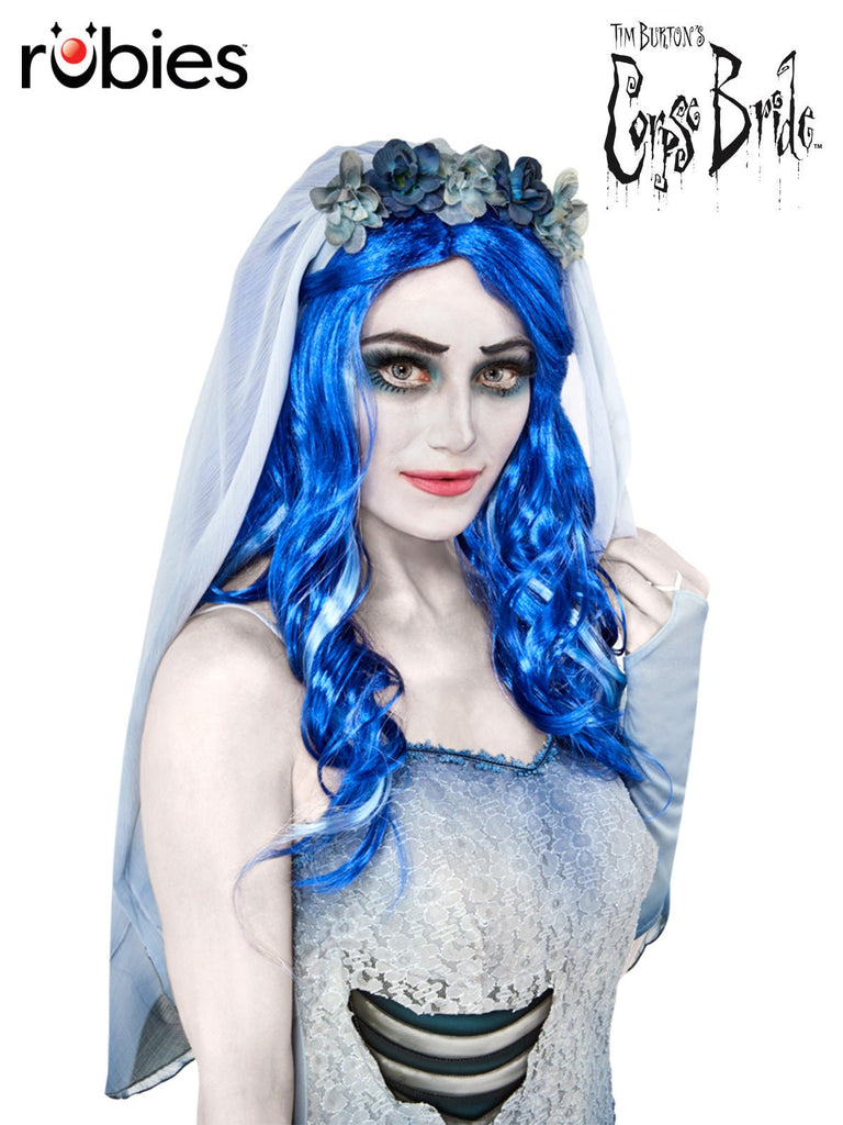 Corpse Bride Emily Wig - Adult Rubies