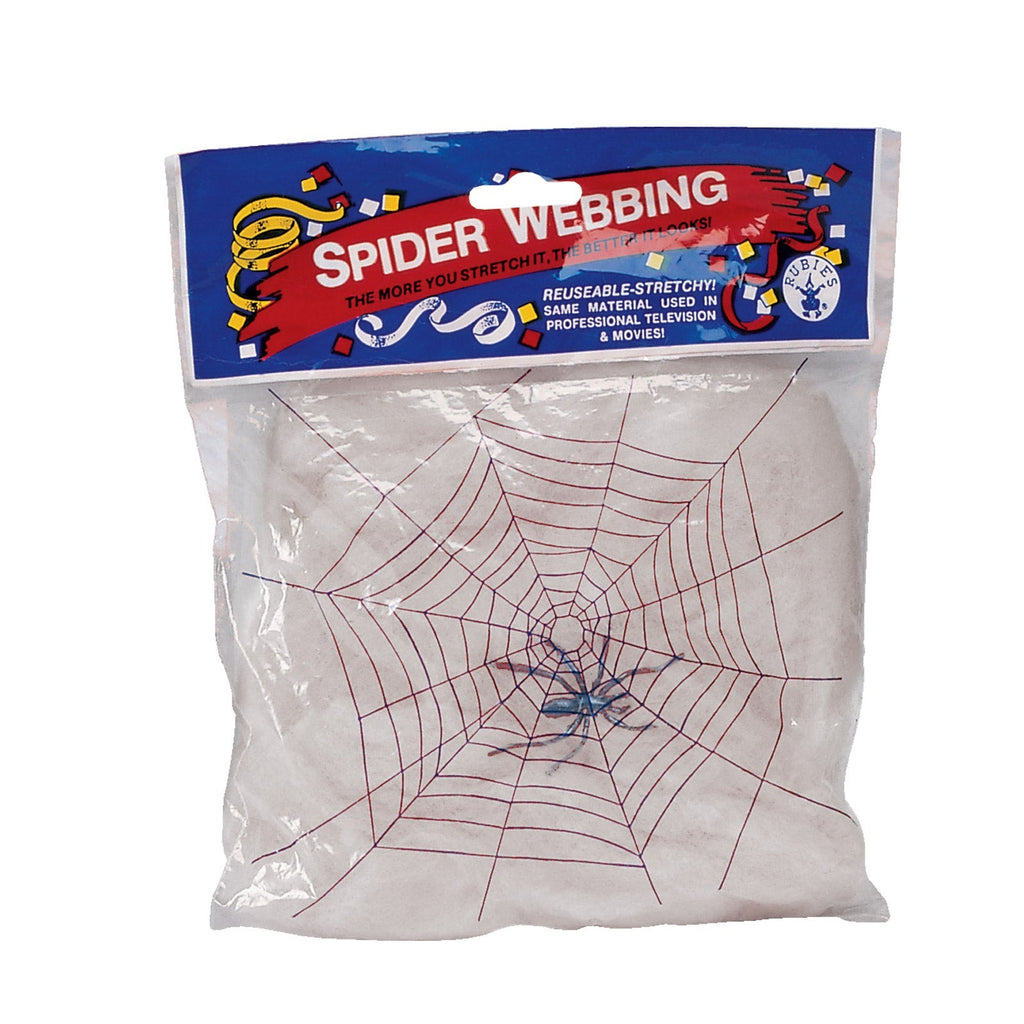 White Spider Webbing  With Spiders Rubies