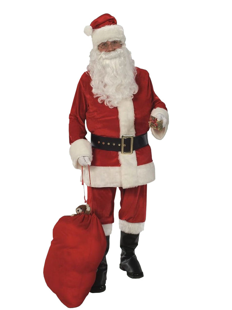 Santa Suit Velour, Adult