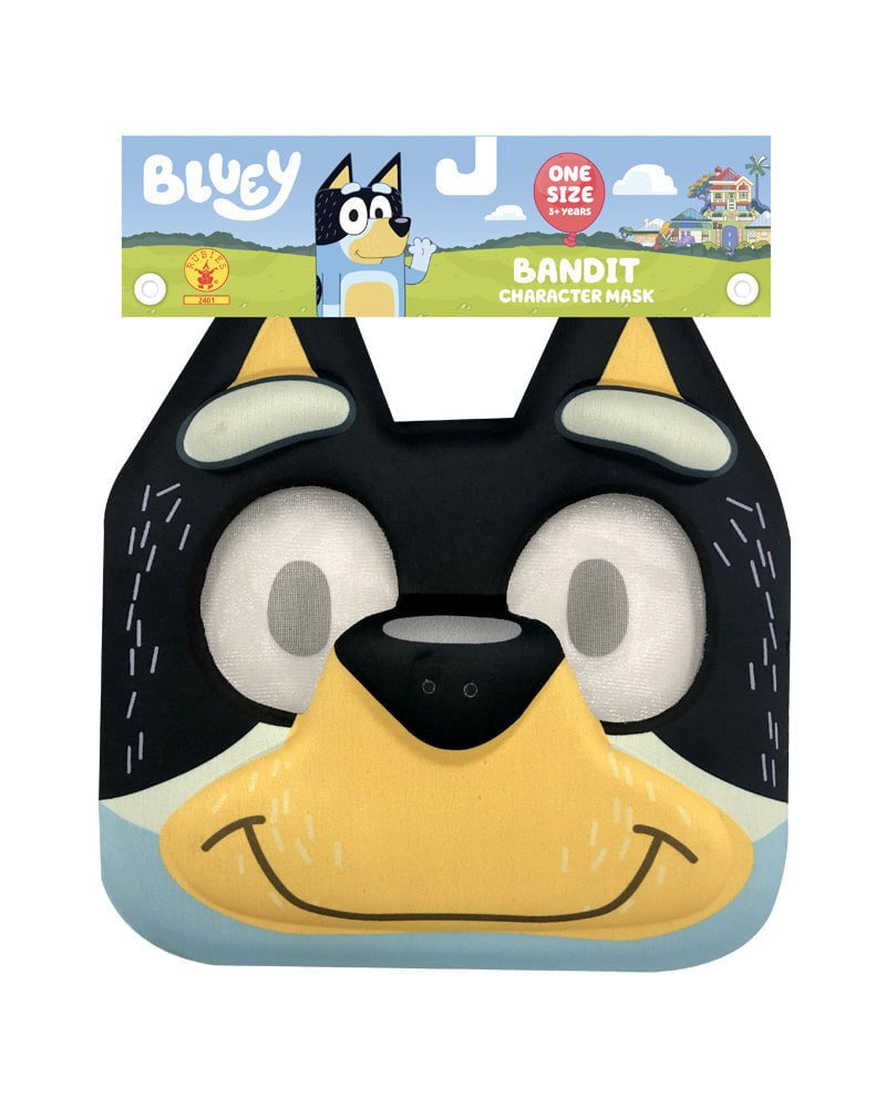 Bluey Bandit Eva Face Mask - Osfm Rubies