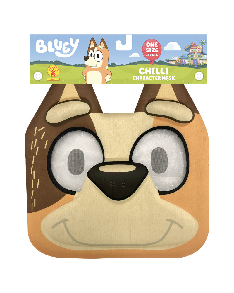 Bluey Chilli Eva Face Mask - Osfm Rubies
