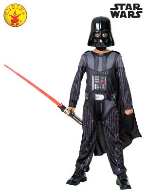 Darth Vader Costume & Non-light Up Lightsaber Child Rubies