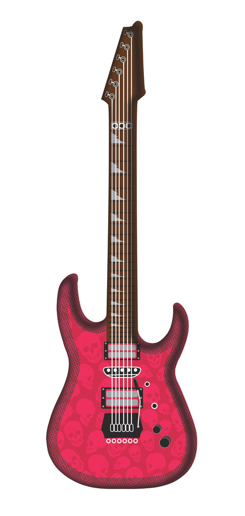 Zomboyz Inflatable Red Guitar Rubies