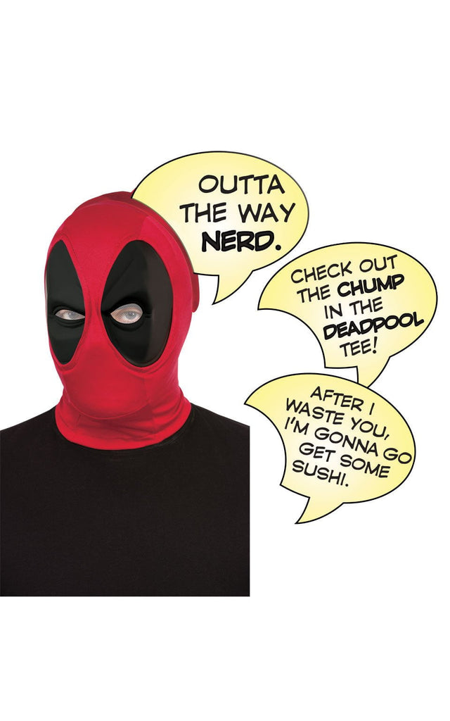Deadpool Deluxe Mask With Speech Bubble Rubies