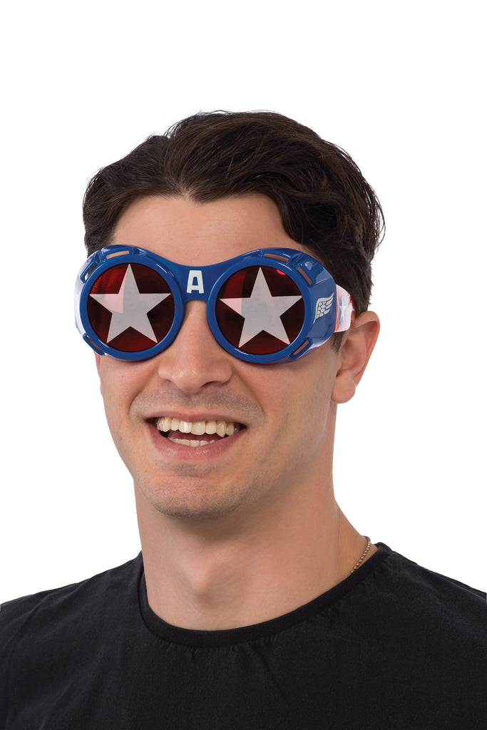 Captain America Goggles - Adult Rubies