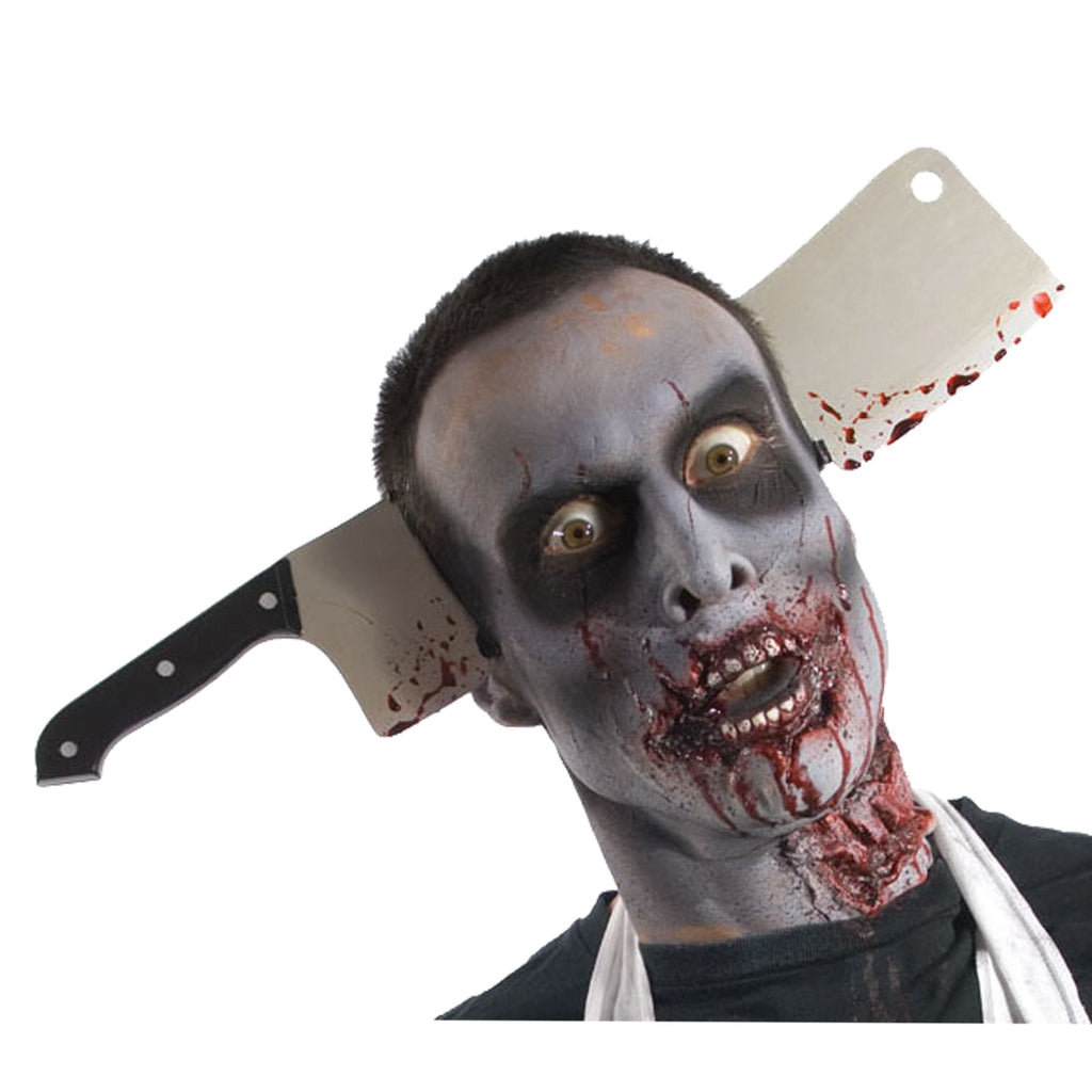 Zombie Cleaver Through Head Accessory Rubies