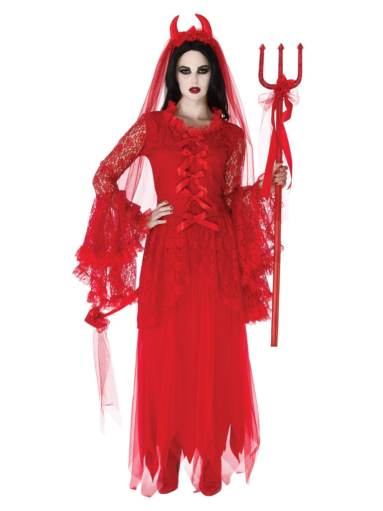 Villainous Veil Headpiece - Adult Rubies