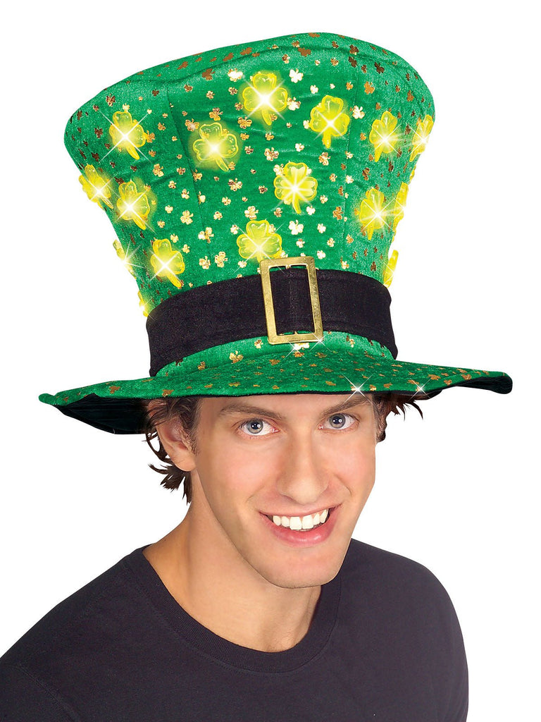 St. Patricks Day Light Up Hat - Adult Rubies