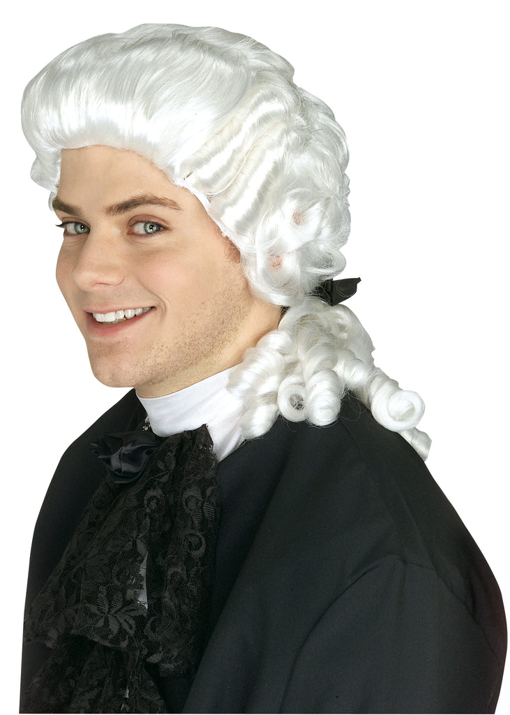 Colonial Man White Wig Rubies
