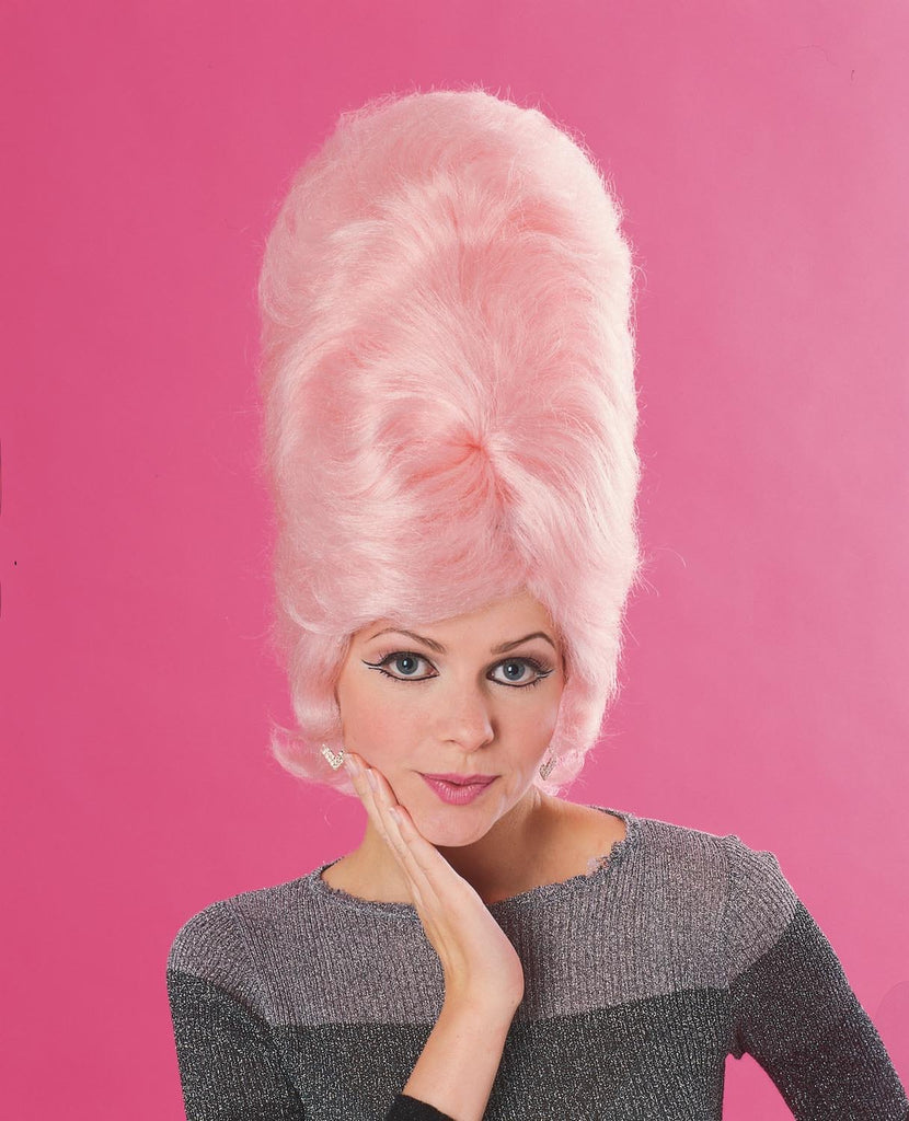 Beehive Pink Wig - Adult Rubies