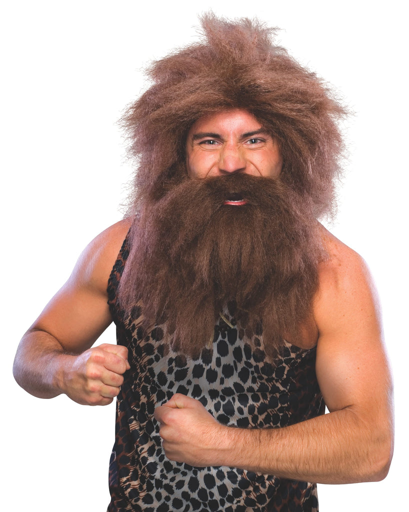 Caveman Beard And Wig Set - Adult Rubies