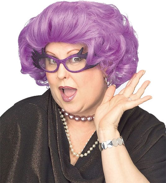 The Dame Purple Wig - Adult Rubies