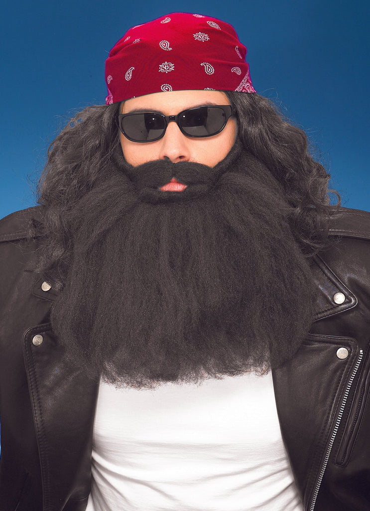Beard And Moustache - Black 14 Inch Rubies
