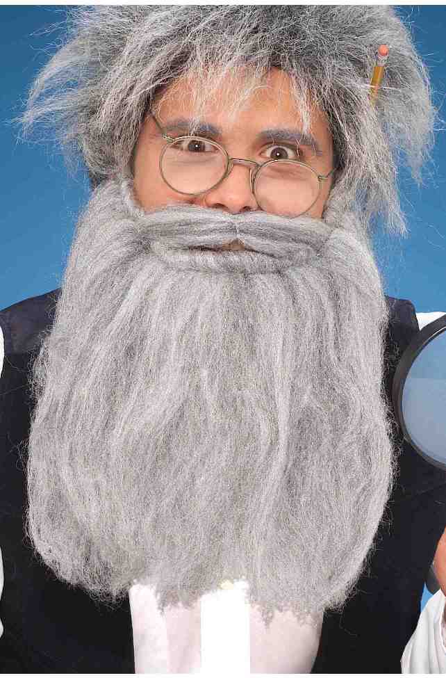Beard And Moustache - Grey 14 Inch Rubies