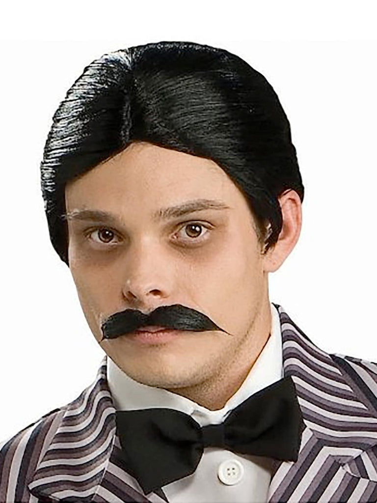 Gomez Wig & Moustache - Adult Rubies