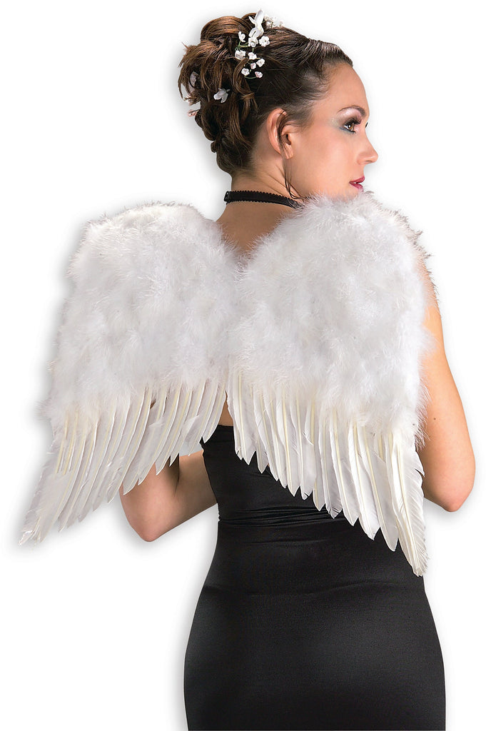 Feather Angel Wings  - White - Adult Rubies