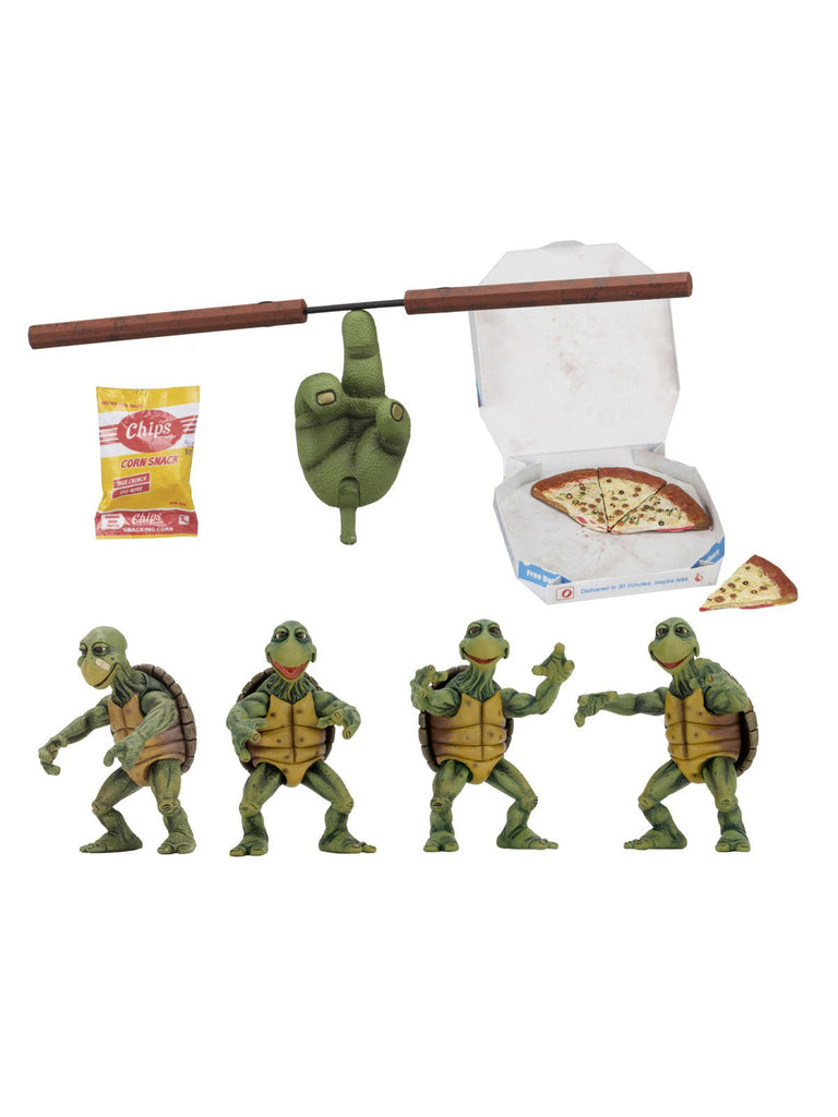 Tmnt 1990 Movie - Baby Turtles Set 1/4Th Scale Action Figures Neca