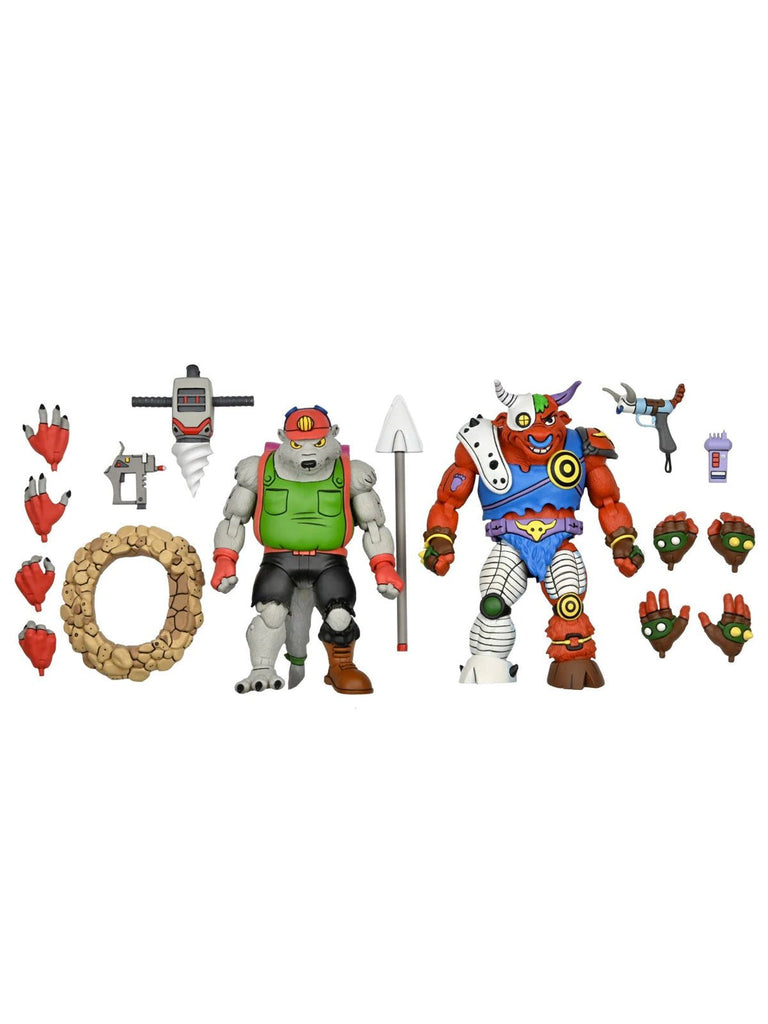 Tmnt Dirtbag And Groundchuck (Cartoon) 2Pk - 7" Scale Action Figures Neca