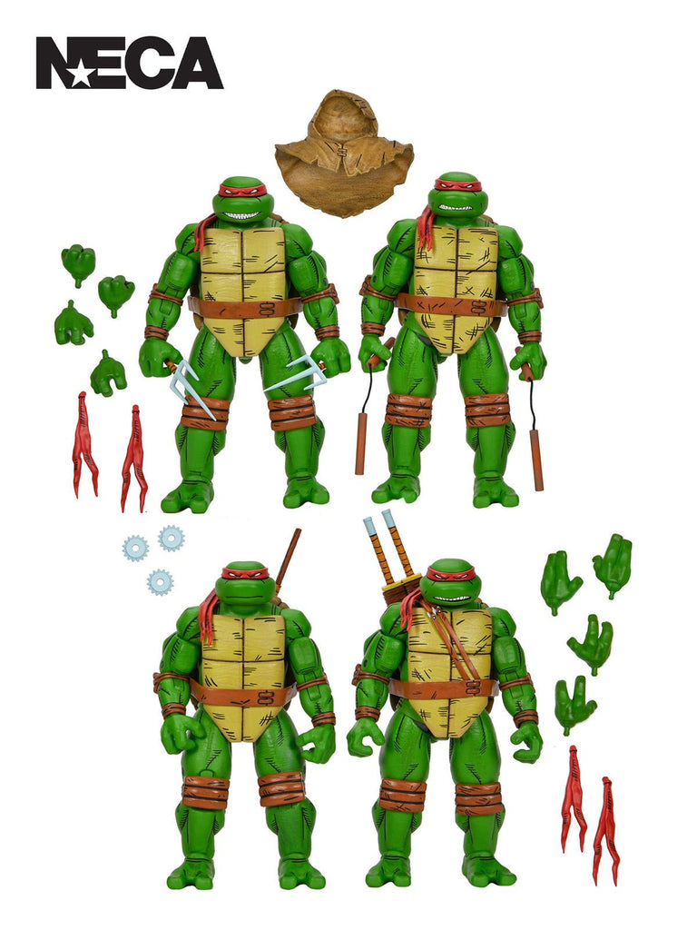 Tmnt Mirage Comics Leonardo, Raphael, Michaelangelo & Donatello 4Pk - 7" Scale Action Figures Neca