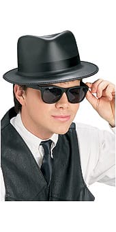Blues Brothers Hat And Glasses Set - Adult Rubies