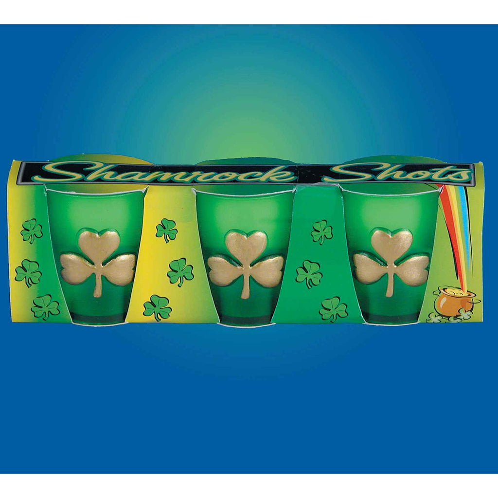 St. Patricks Day Shamrock Shot Glass Set Rubies