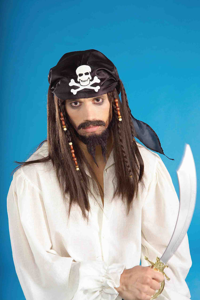 Caribbean Pirate Wig - Adult Rubies