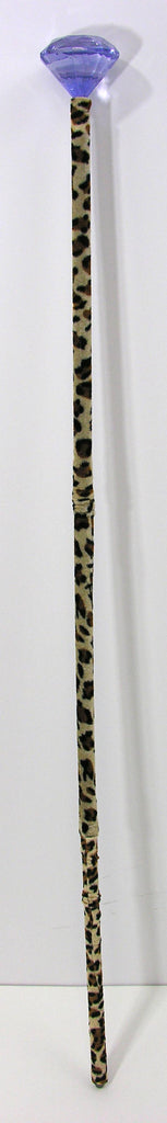 Big Daddy Leopard Print Pimp Cane Rubies