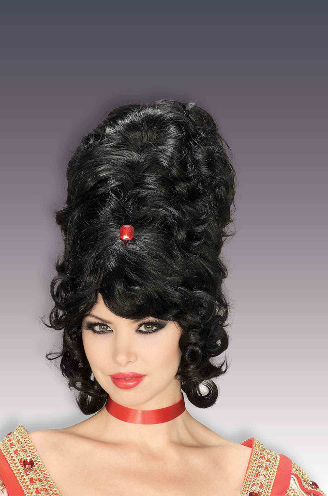 Black Beehive Wig Rubies