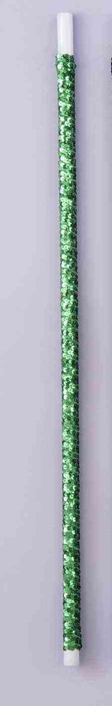 Sequin Dance Cane - Green Rubies