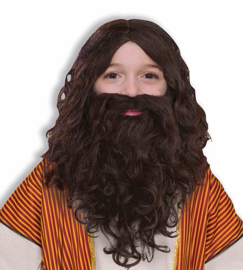 Biblical Wig & Beard Set - Child Rubies