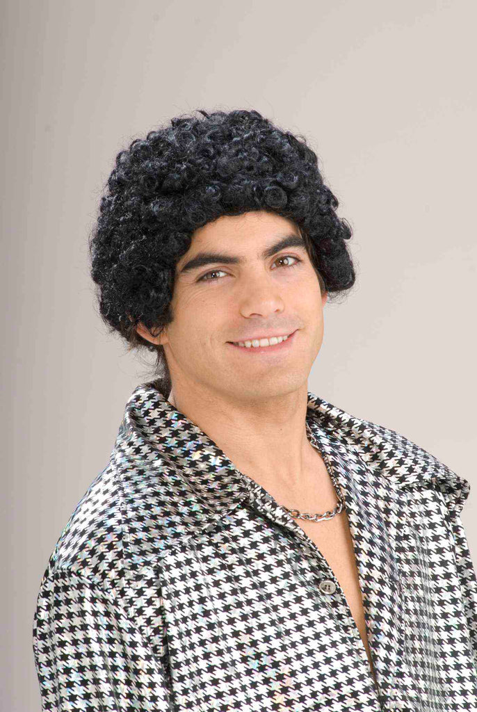Disco Short Black Afro Wig - Adult Rubies