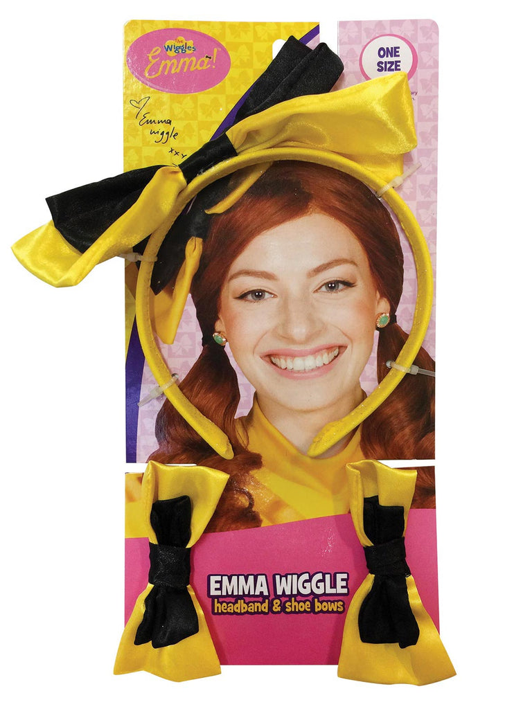 The Wiggles Yellow Headband & Shoe Bows - Child Rubies
