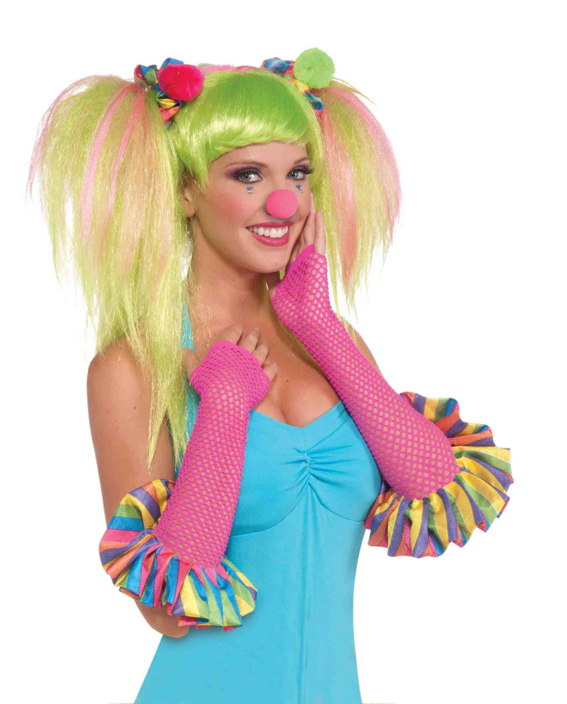 Circus Sweetie Fishnet Gloves Rubies