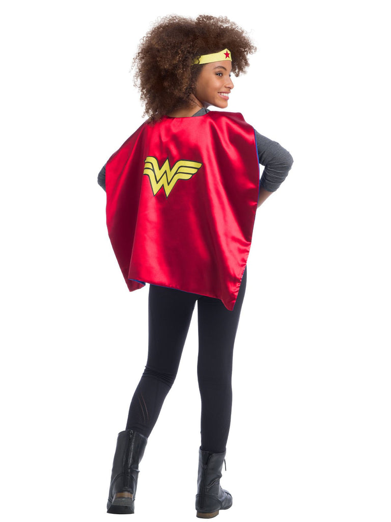 Wonder Woman Cape And Headpiece Set Rubies