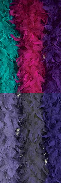 Feather Boa - Fuchsia Rubies