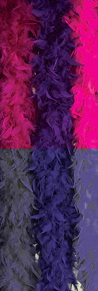 Feather Boa - Purple Rubies