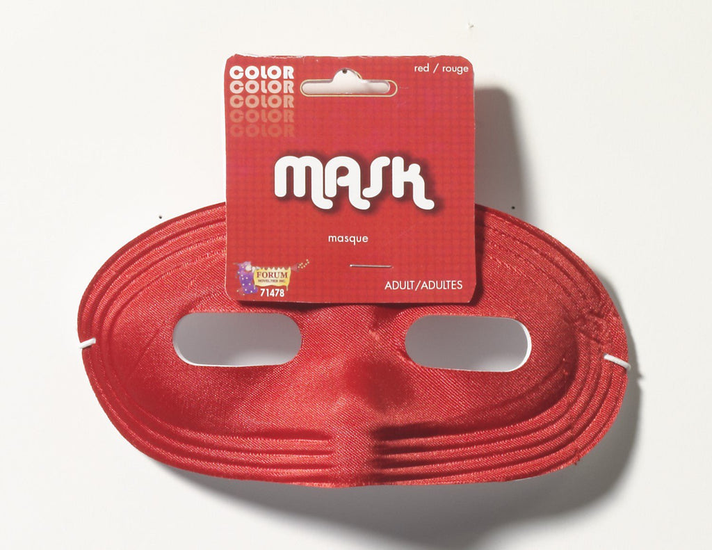 Satin Domino Red Mask - Adult Rubies