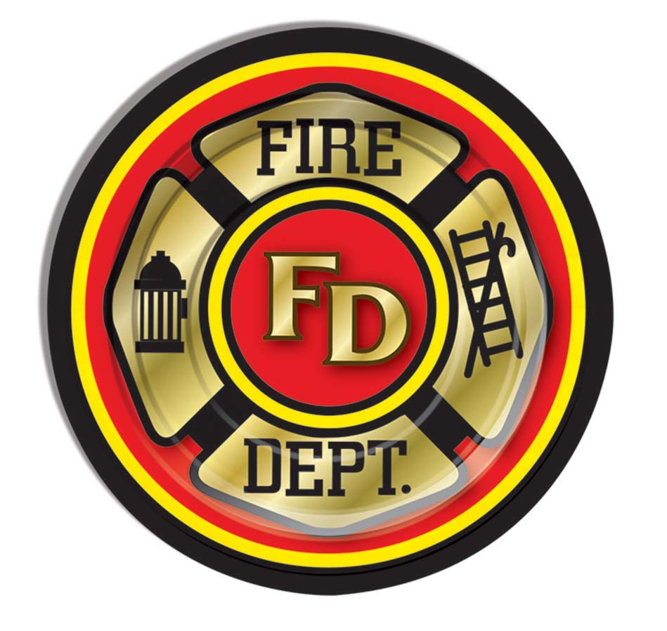 Firefighter Cake Plates (8 Pack) Rubies