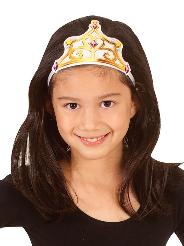 Belle Fabric Tiara - Child Rubies