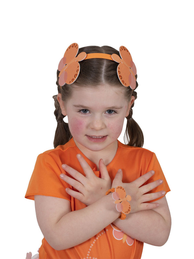 Emma Memma Butterfly Headband & Wristlet - Child Rubies