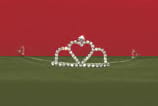 Rhinestone And Silver Tiara Rubies