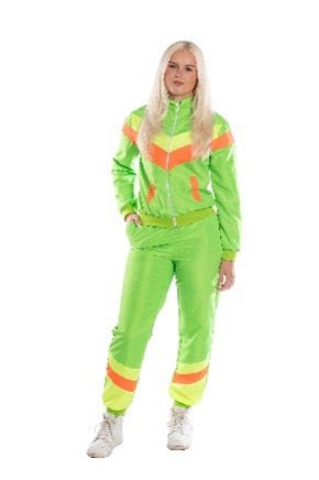 Neon Green Shell Suit Ladies Karnival