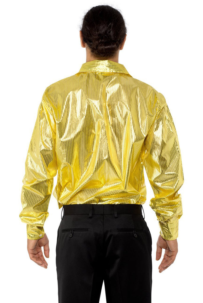 Gold Sequinned Disco Shirt Karnival