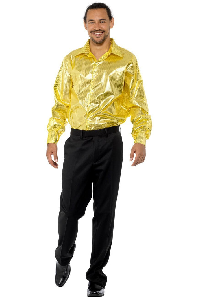 Gold Sequinned Disco Shirt Karnival