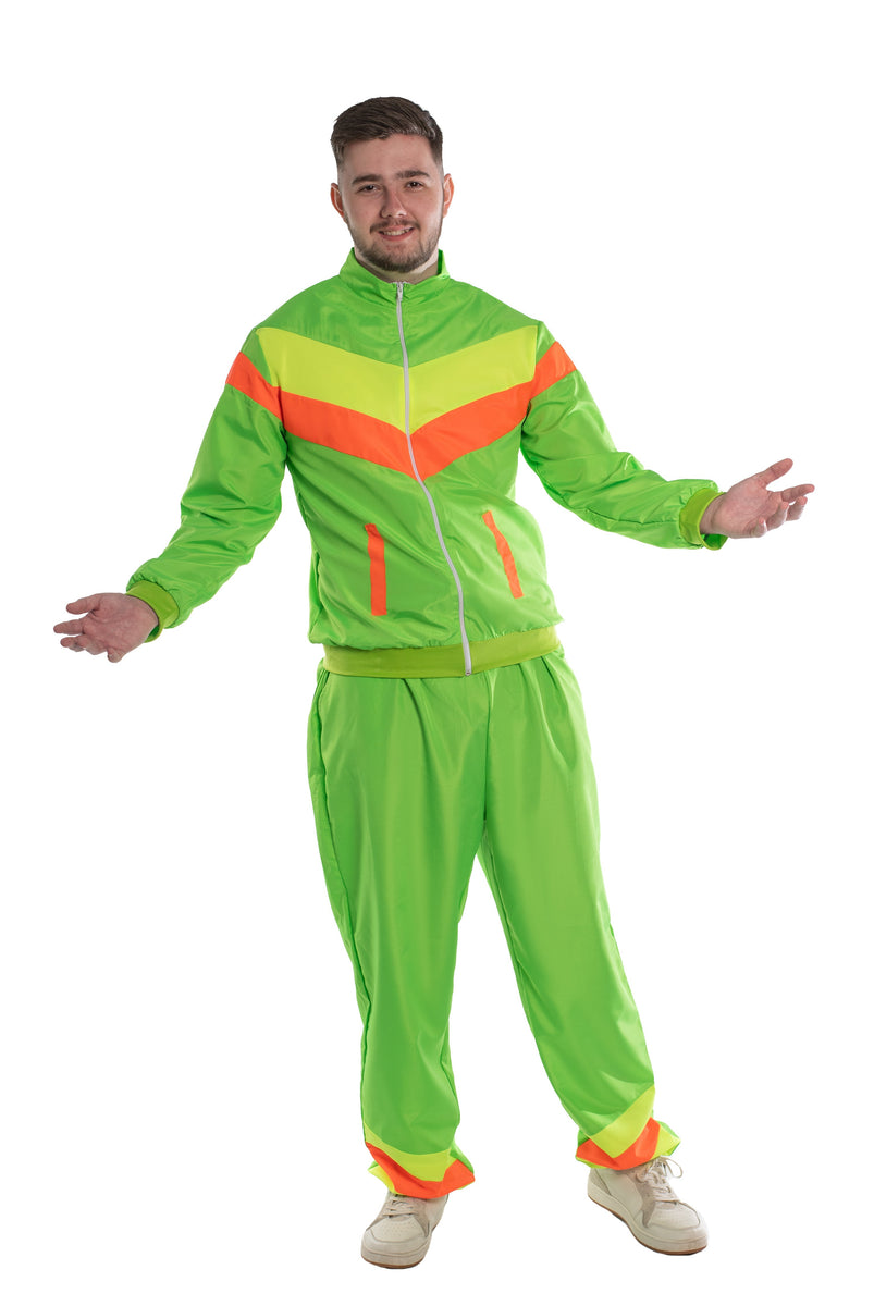 Neon Green Shell Suit – Party Costumes Australia